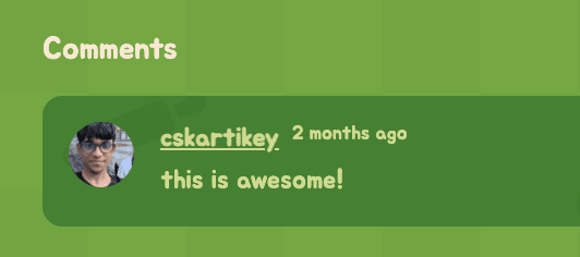 cskartikey (FT dev): this is awesome!