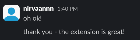 nirvaannn: thank you - the extension is great!