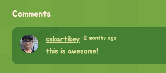 cskartikey (FT dev): this is awesome!